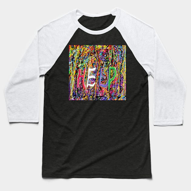 Help Abstract Baseball T-Shirt by DeniseMorgan